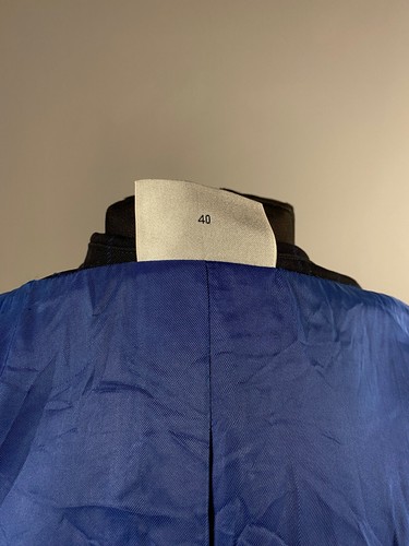 Akris Punto Swiss Womens Navy Wool 2 Piece Suit Blazer Jacket Skirt Sz 40 / 42 L - Picture 8 of 15