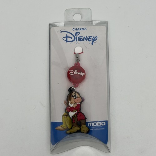 Official Disney Seven Dwarf Grumpy Charm Strap Purse KeyChain Galaxy iPhone iPad - Photo 6/9