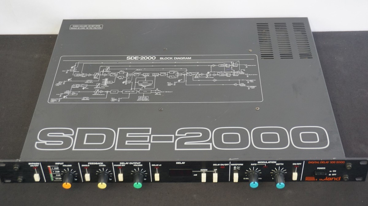 Roland SDE-2000 Vintage 80's Digital Delay 1U Rack Mount FX - 100V