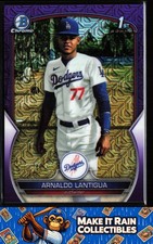 Arnaldo Lantigua 1st 2023 Bowman Chrome Prospect Purple Mojo #BCP-242 /299
