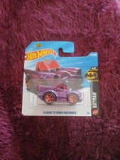 Hot Wheels Batman Classic TV Series Batmobile 1:64 Purple/Red Unopened Box