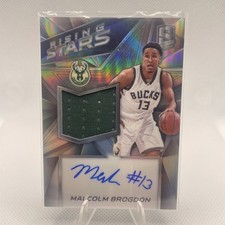 2016-17 Panini Spectra Malcolm Brogdon 095/199 Jersey Auto Rookie Relic RC
