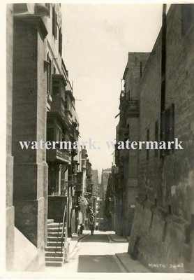 Beautiful original photograph Valletta (Malta) Saint Ursola 1929