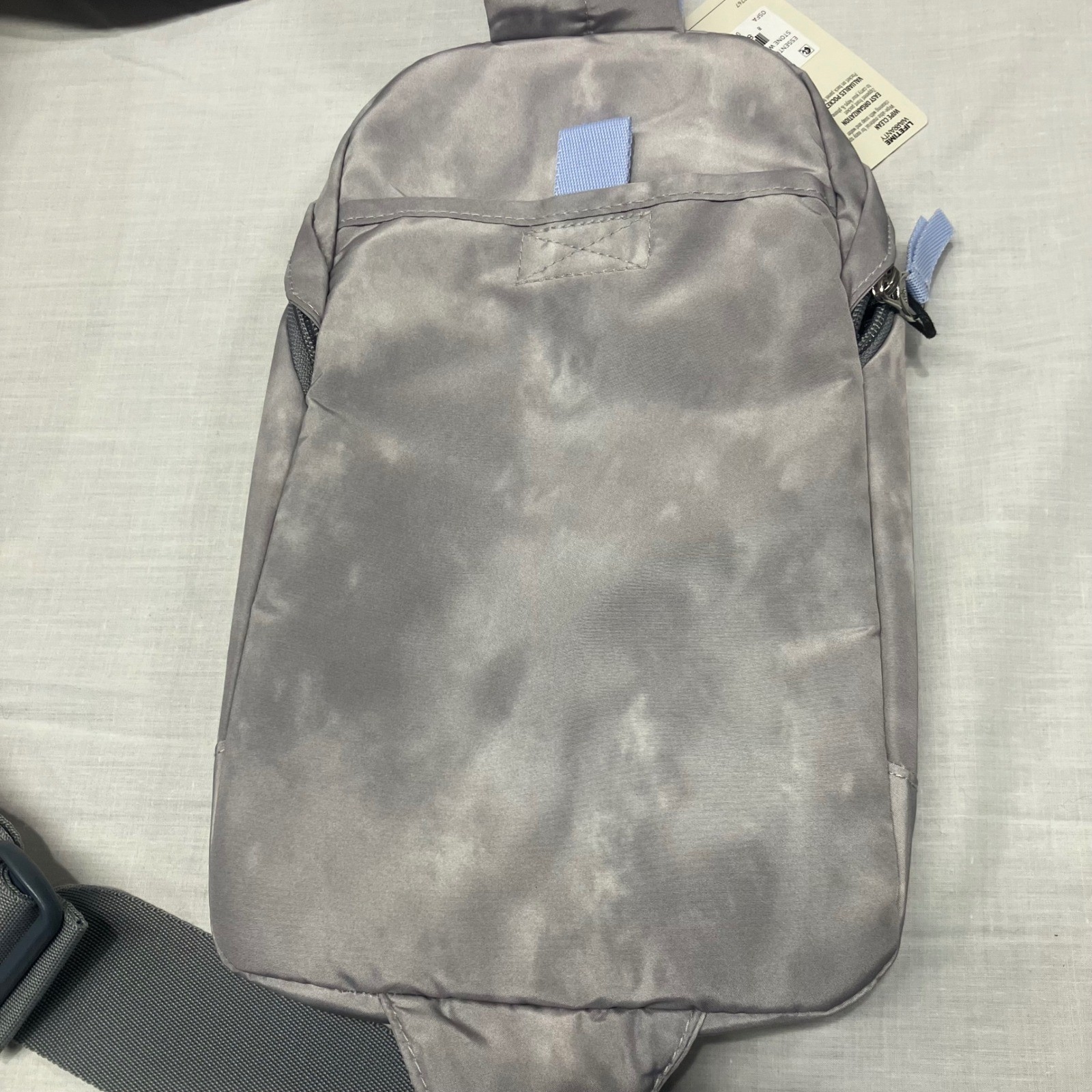 Adidas Essentials 2 Sling Crossbody Bag Stone Wash Grey Blue NEW NWT Compact thumbnail 2