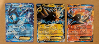 Articuno Zapdos Moltres EX Team Plasma ULTRA RARE SET Pokemon Holo