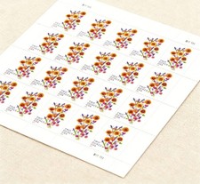 Scott 5682 Sunflower Additional Ounce Stamps 5 Sheets of 20 100 Stamps MNH