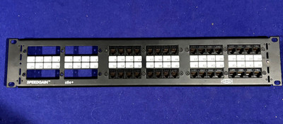 Hubbell P5E48UE SpeedGain C5E+ 2U 48-Port Rack Mountable Patch