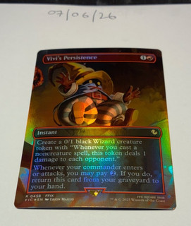 Magic the Gathering MTG Vivi's Persistence x1 Borderless FOIL Karte NM/M Final