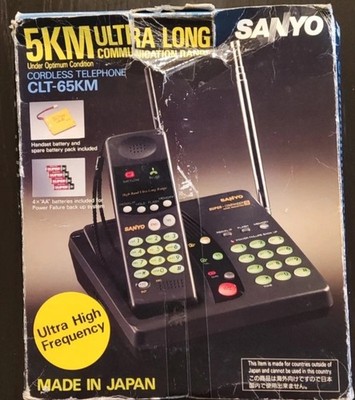 SANYO CLT 65  Long Range Distance Cordless Telephone new battery