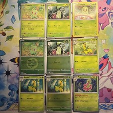 Chikorita, Bayleef, Meganium 9 Card Collection - Mixed