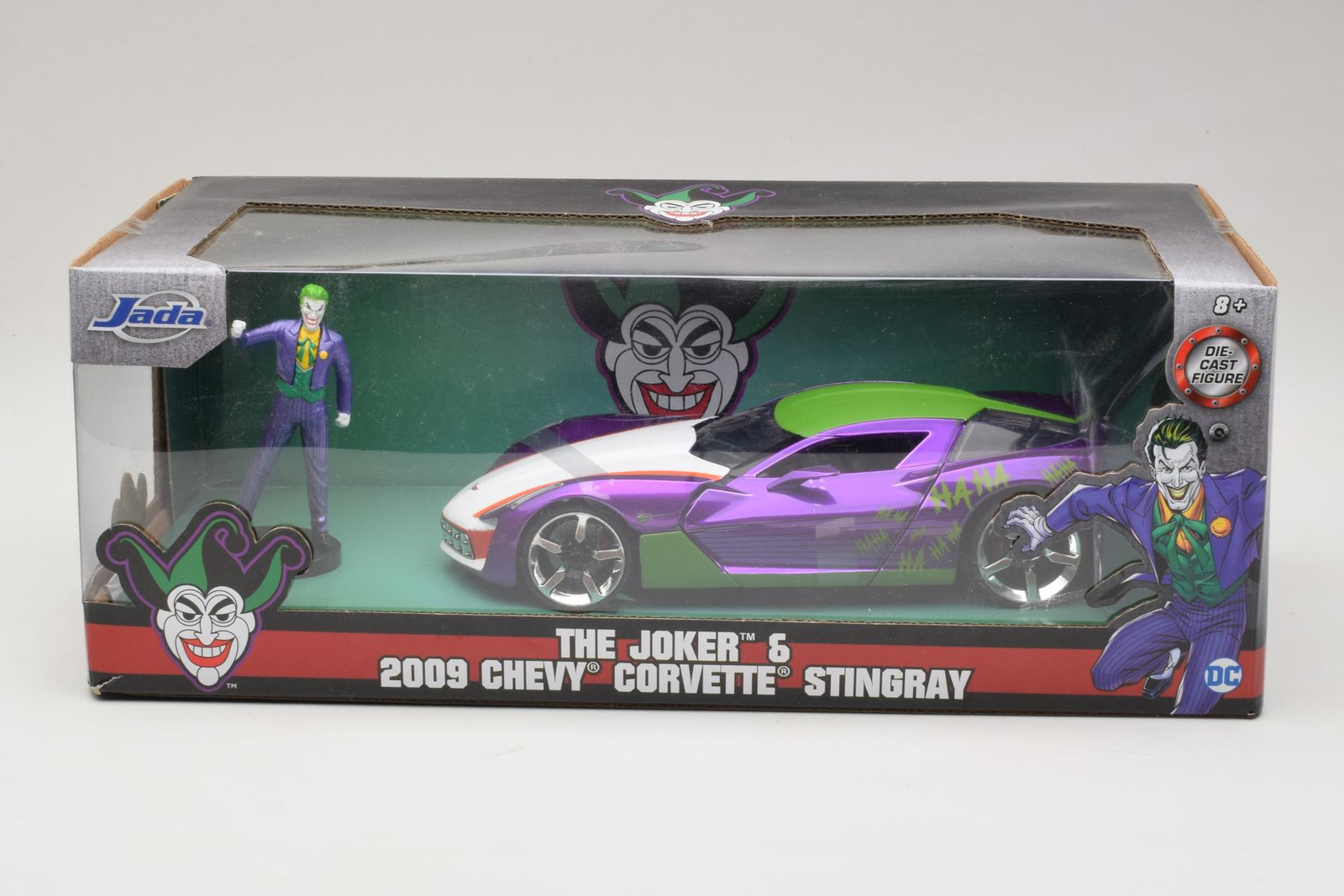 253255020 Chevrolet Corvette C6 Stingray The Joker with Figure Jada 1/24