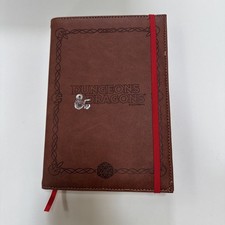 D D Player Journal - VG Dungeons  Dragons Brown Leather Journal Book