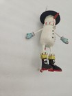 Dept 56 Christmas Krinkles Mini Cat Ornament Snowman Glitter Patience Brewster — photo 4
