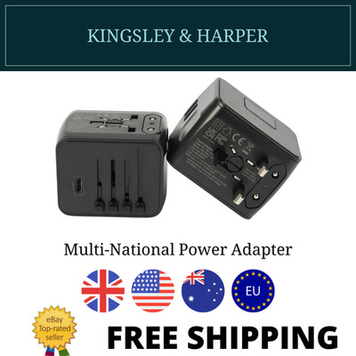 All in One Worldwide Plug Adapter, Universal Reiseadapter International Travel