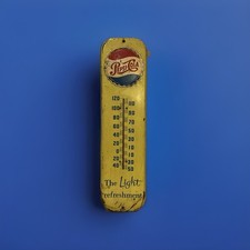 Vintage 1950s Original Large Pepsi Cola Advertising 27” Thermometer