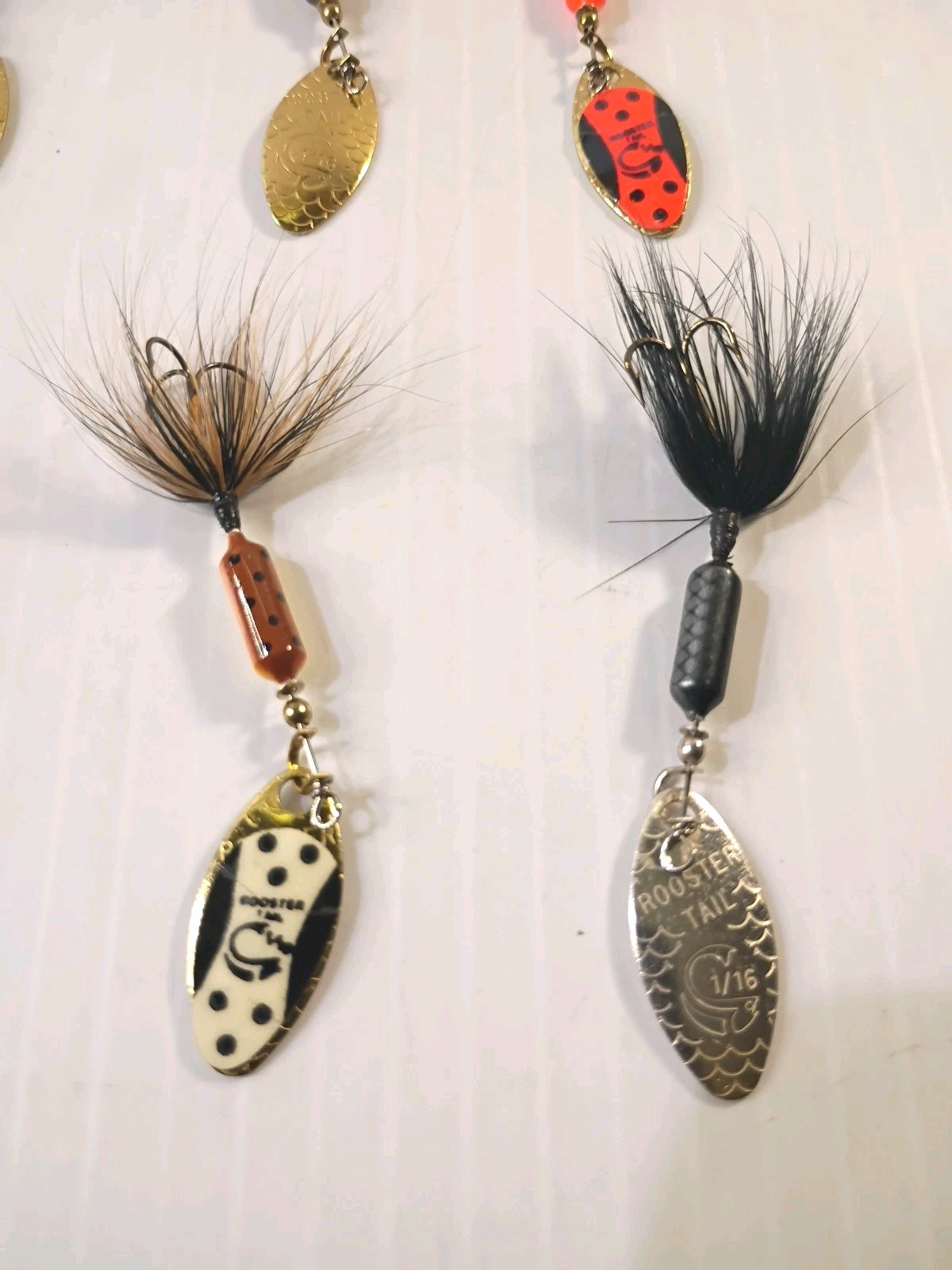 Rooster Tail Fishing Lures Spinners Multiple Color Mix Size Lot Of 12 Pre-owned  - Image 3