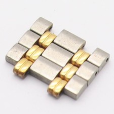 GUCCI 9000L Women's Watch Band Bracelet Parts Genuine 3Link Silver Gold 12mm JP