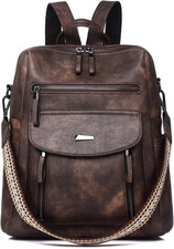 PU Leather Womens Backpack Purse Ladies Backpack Handbag Fashion Shoulder Bag Sm