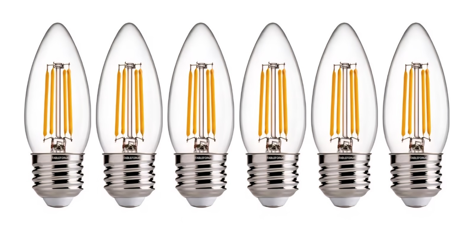 4w 6 Pack Dimmable 3000k