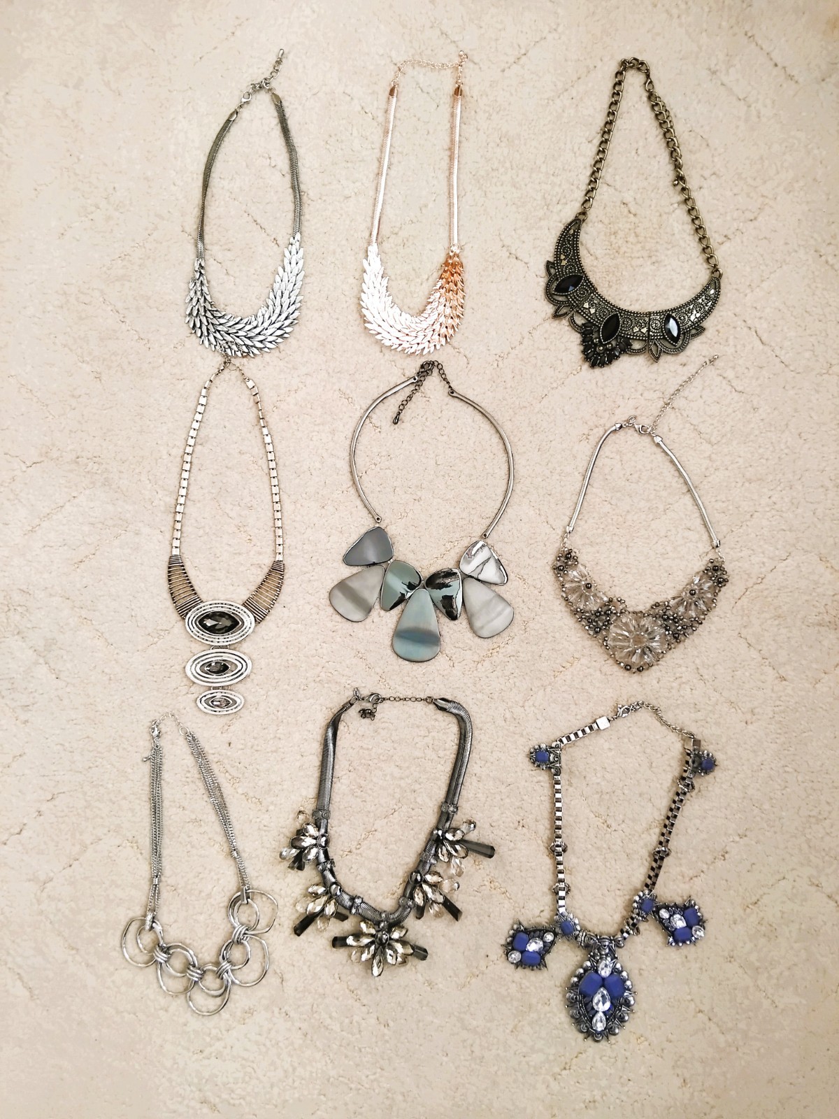 Ladies Statement Necklaces, 9 Bundle - Excellent … - image 1