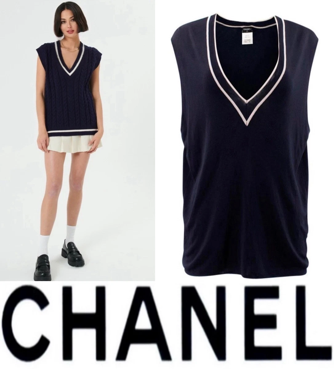 高級 CHANEL シャネル ヴィンテージ タンクトップ ⭐︎ CHANEL(シャネル) タンクトップ(レディース) - 海外通販のBUYMA