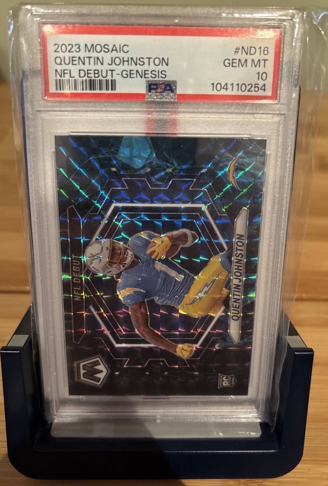 2023 Mosaic Quentin Johnston NFL Debut- Genesis #ND16 PSA 10