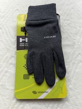 Head Touchscreen Ultrafit Gloves Running Mens Sensatec Stretch in Black Med