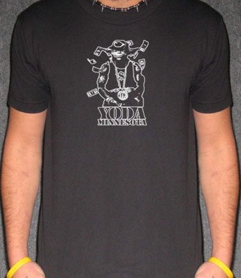 Yoda Minnesota T-Shirt   Funny Star Wars & Hannah Montana Mashup Tee