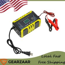 Car Battery Charger Heavy Duty 12V/24V Smart Automatic Intelligent Pulse Repair