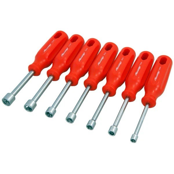 7pc Metric Nut Driver Spinner Screwdriver Set Sizes 6mm To 12mm - 1386