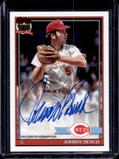 2026 Topps Johnny Bench 1991 Auto Autograph #91A-JBE Reds