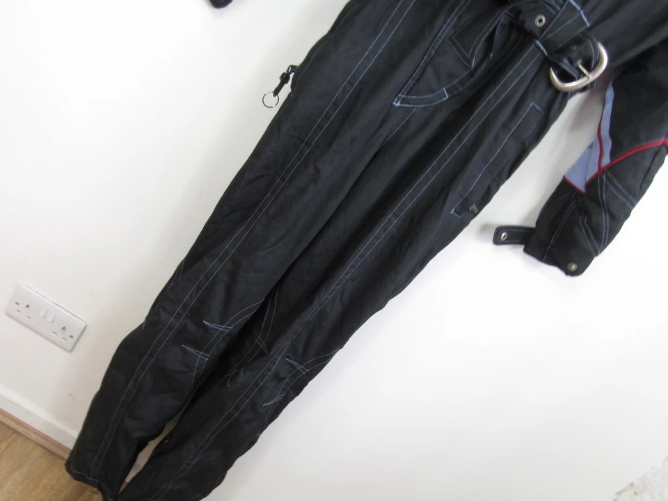 Vtg SPYDER Ski Suit One Piece Snowsuit Retro Purple Black Women's 10-12 UK - Image 3 of 4