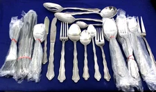 NEW 54 PIECE SET  8-6 PC. PLACE SETTINGS +6 SERVING PCS. Gourmet Home Accents