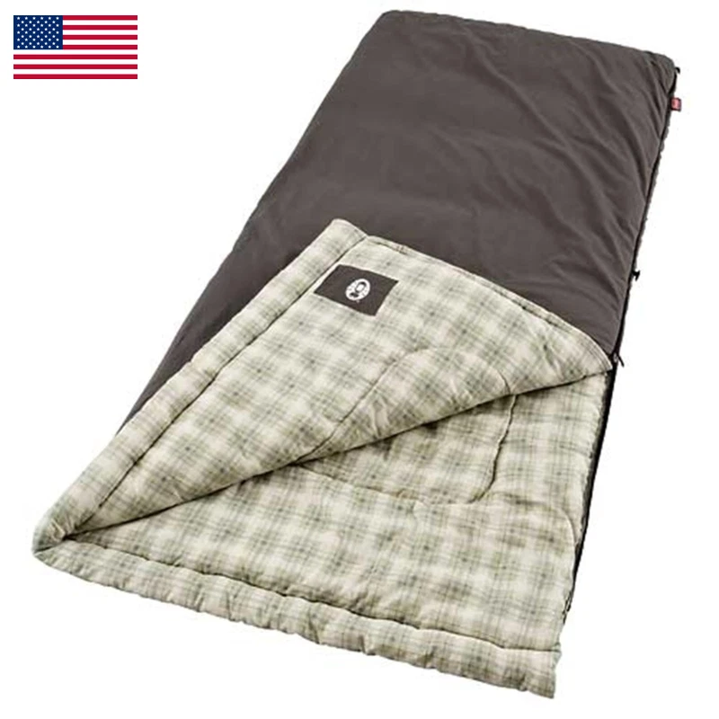 Coleman Heritage Big Tall 10F Flannel Sleeping Bag Xl Sleeping Bag Fits Adults