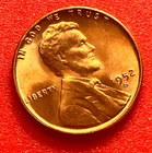1952-S Lincoln Wheat Cent Penny GEM RD BU From an Original Bank Roll