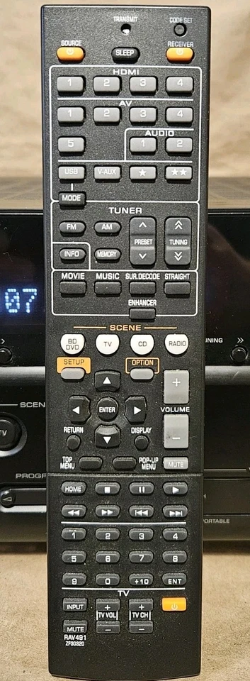 Yamaha RX-V367 5.1 Ch HDMI Home Theater Surround Receiver Stereo + Remote Bundle - Image 3 of 4