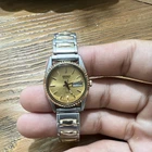 Seiko Women’s Quartz Vintage Dress Watch Two-Tone Bracelet Gold Dial Day/Date