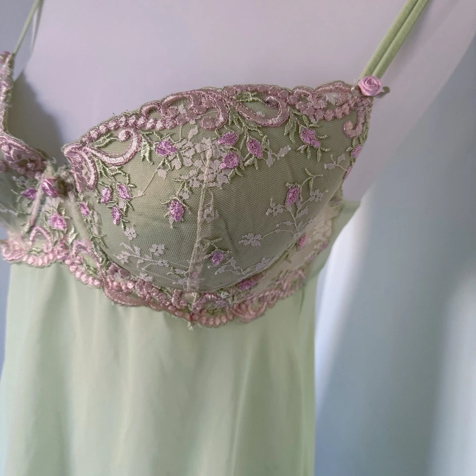 De Colección Hada Babydoll Lencería Vestido L Caprichoso Coqueta Lazo Lencería Delicado Foto 4 de 4