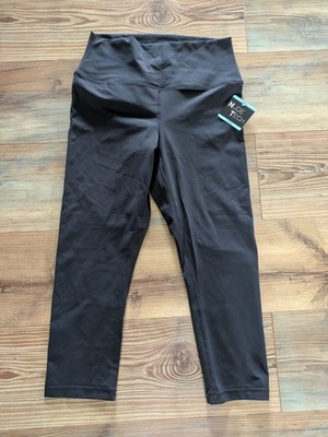 Nude Tech Cropped Mid Rise Leggings Black 980214898 Large NWT