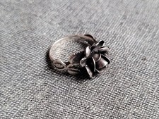 alter floraler 925er Silber-Ring - Art Deco, Vintage, Nachlass, Blume, Rose, rar