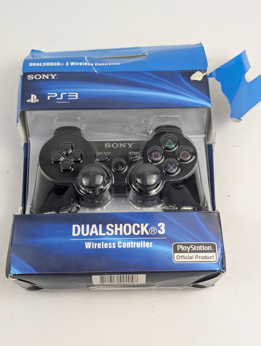 Official Sony PlayStation PS3 DUALSHOCK 3 Controller Black OEM In