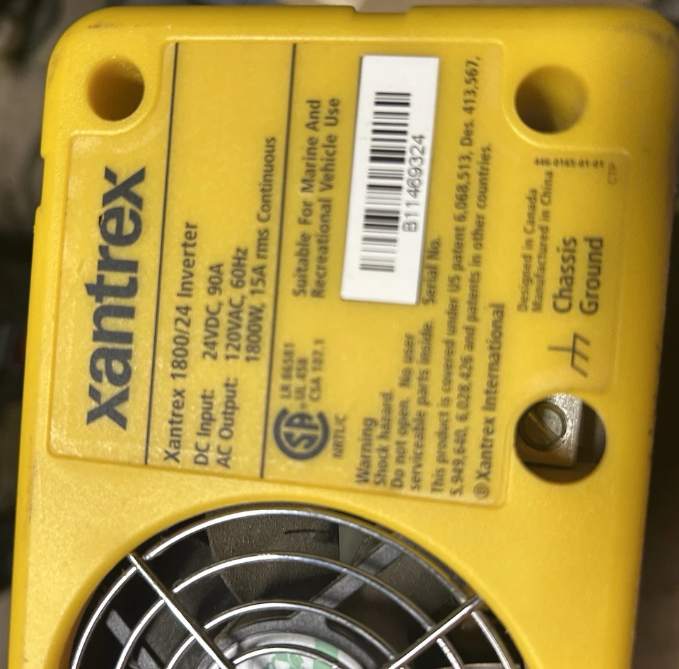 Inversor de ondas de prosina Xantrex 1800i 806-1883 24v 90a 230v 50Hz 1800w 1800v Cont. Foto 2 de 4