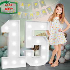 Marquee Numbers Large 15Th-Birthday Decorations: 3Ft Light up Number 15 Birthday