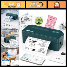 Wireless Bluetooth Thermal Shipping Label Printer - 4x6 Green Label Maker
