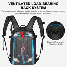 Ski Boot Bag, 50L Ski and Snowboard Boot Travel Backpack Waterproof Large Duf...