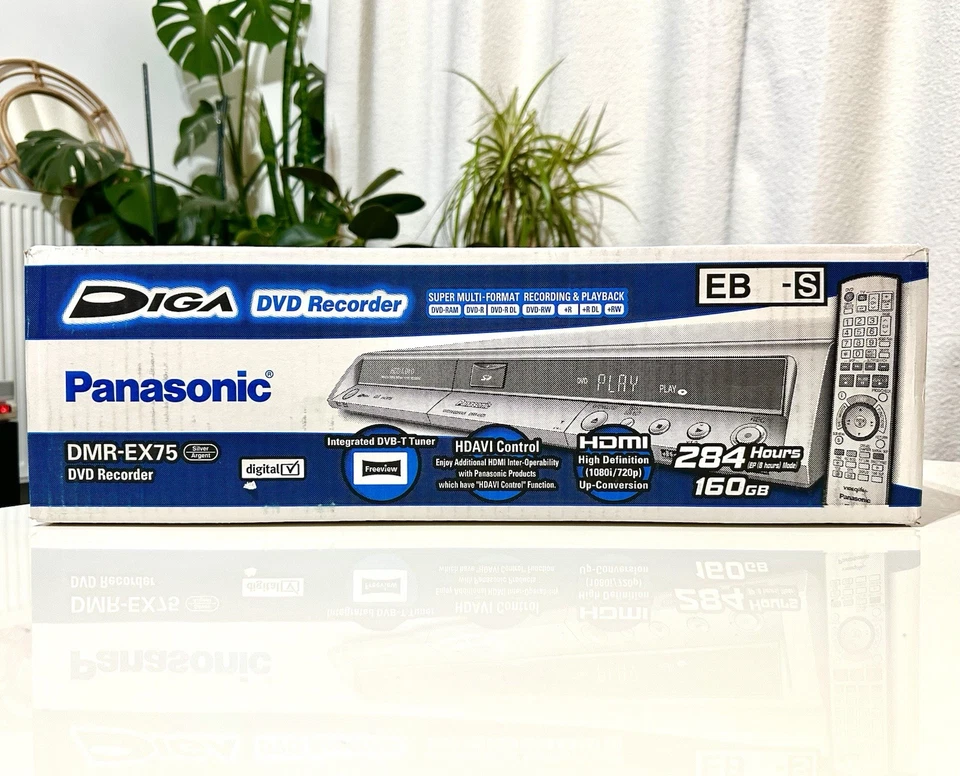 Panasonic DMR-EX75EB-S DVD Recorder HDD 160GB | Brand New + Premium Kit - Image 4 of 4