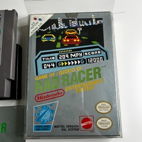 Rad Racer (Nintendo NES, 1987 PAL A) Square Arcade Manual 3d Glasses included