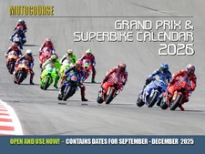 2026 Motorcourse GP & Superbike Wall Calendar
