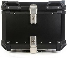 Garvee 55L Flat Aluminum Motorcycle Top Case Waterproof Rear Trunk Storage Box