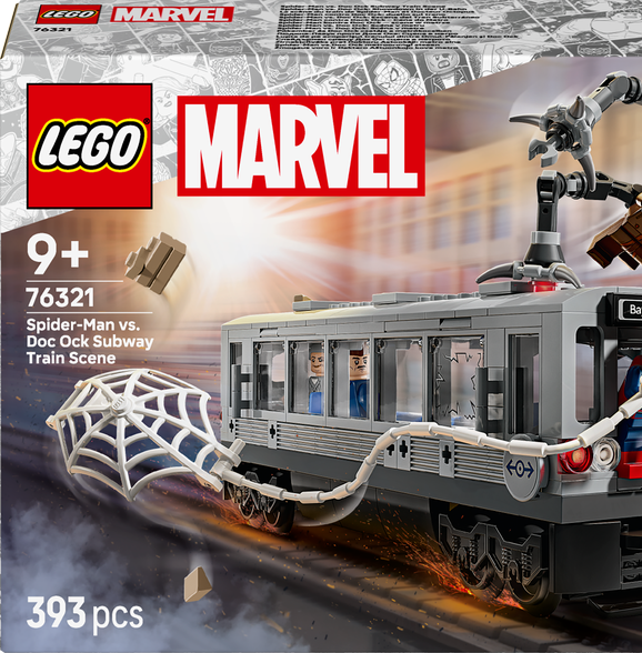LEGO Marvel 76321 Spider-Man vs. Doc Ock Subway Train Scene 393